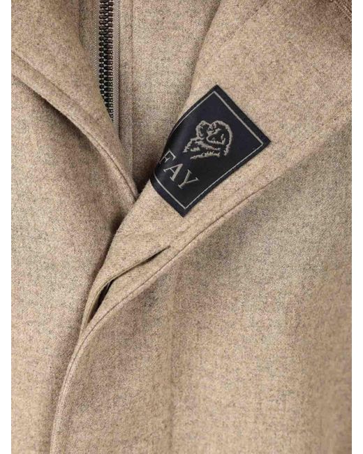Fay Natural Easy Morning Coat for men