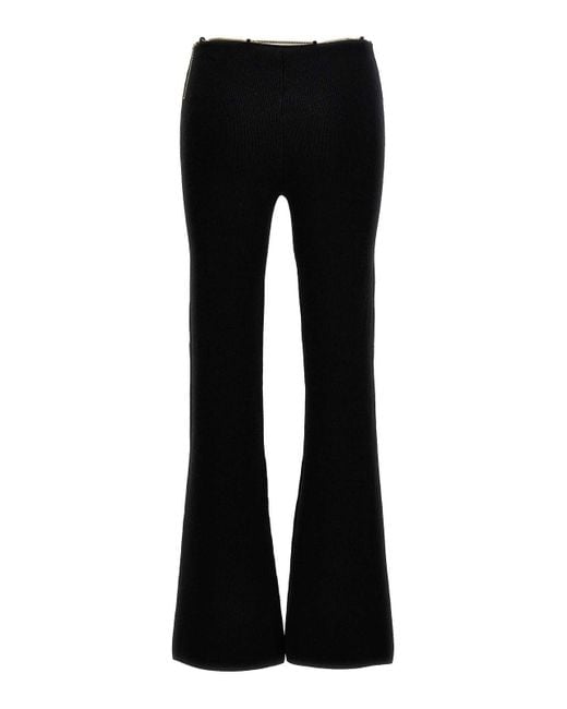 Alexander Wang Black Nameplate Chain Pants