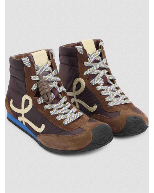 Loewe White Ballet Runner 20 High Top Sneakers