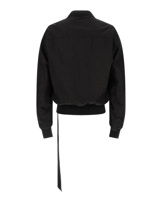Rick Owens Black Bauhaus Flight Bomber Jacket for men