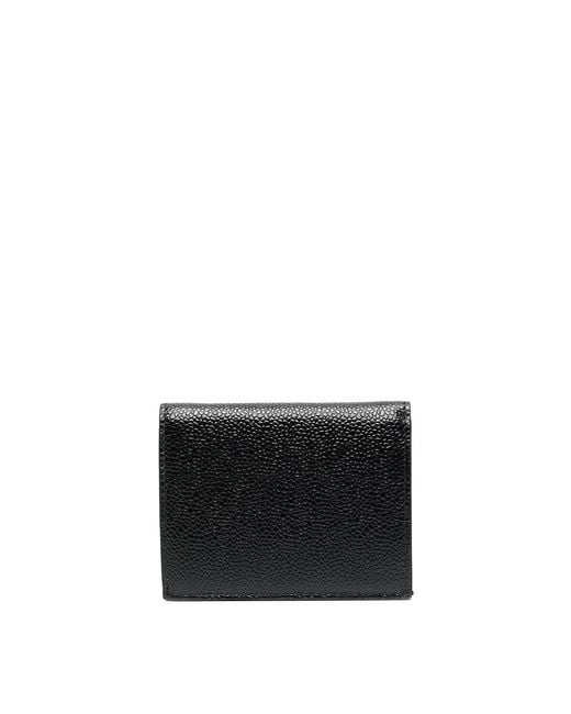 Thom Browne Black Pebbled Billfold Wallet