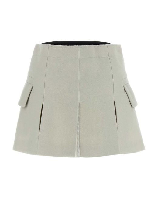 Sacai Gray 'Melton' Skort