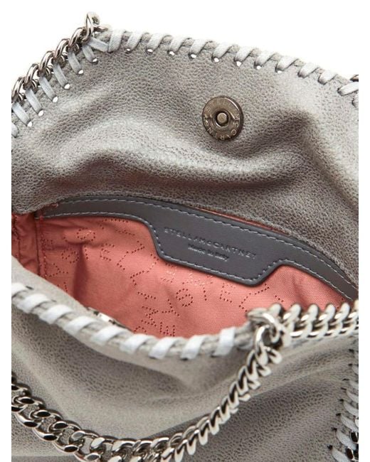 Stella McCartney Gray Fold Over Tiny Falabella Bag