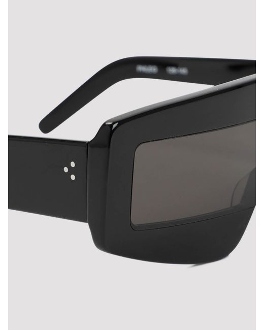 Rick Owens Black Phleg Sunglasses for men