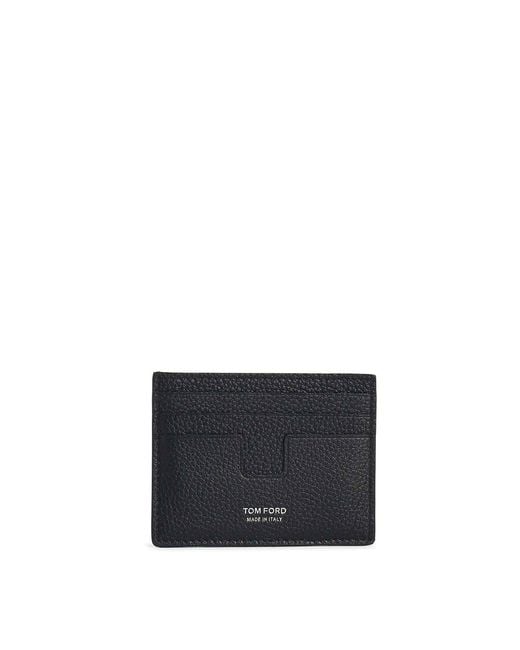 Tom Ford Blue Leather Cardholder for men