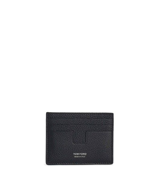Tom Ford Blue Leather Cardholder for men