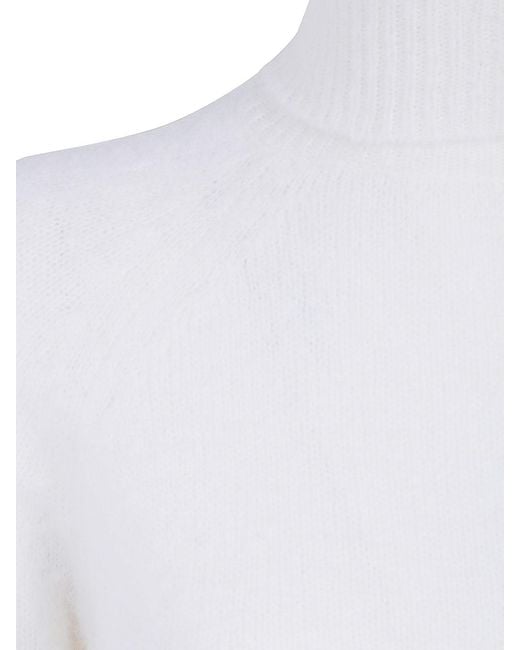 Base London White Turtle Neck Sweater