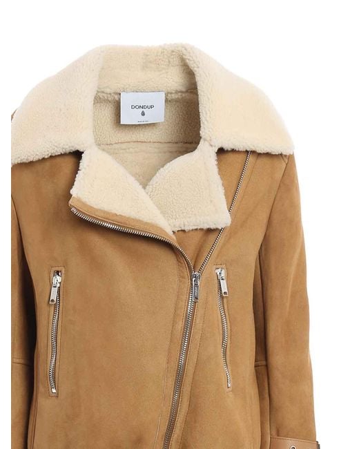 Dondup Natural Suede And Shearling Jacket