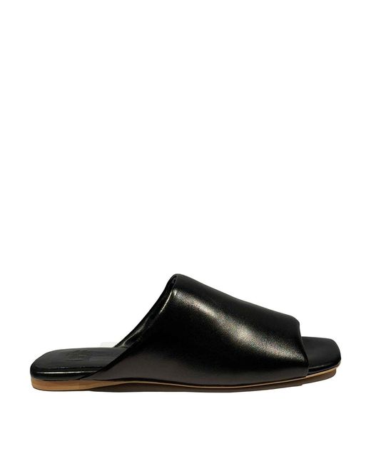 LA ROSE Black Sabot Nappa