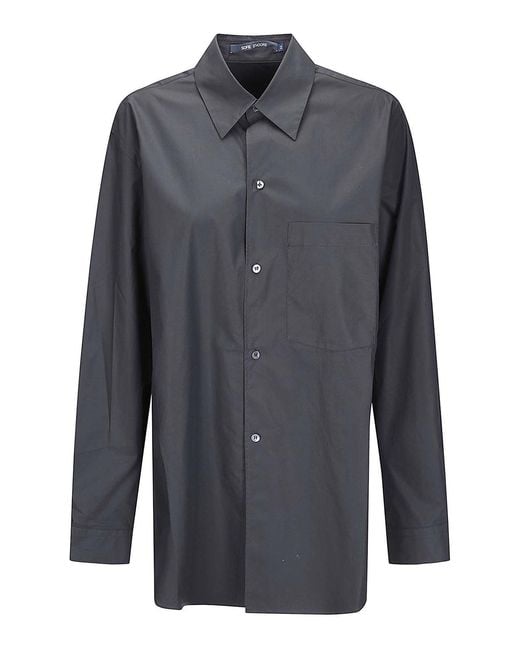 Sofie D'Hoore Gray Long Sleeve Shirt W Breast Pocket