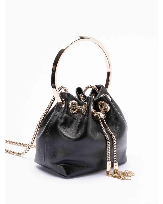 Jimmy Choo Black Micro Bon Bon Bag