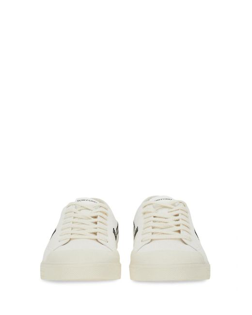 Tom Ford White Jarvis Sneaker for men