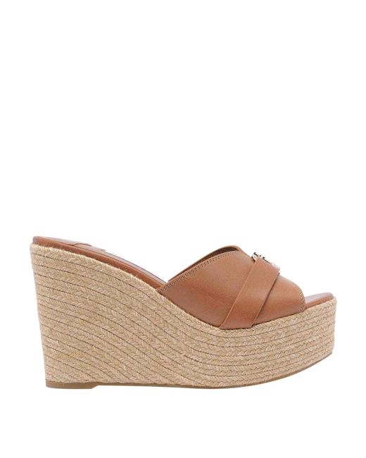 Jimmy Choo Natural Leda Wedges Sandals