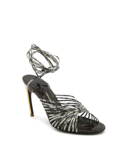 Ferragamo Metallic Sandals