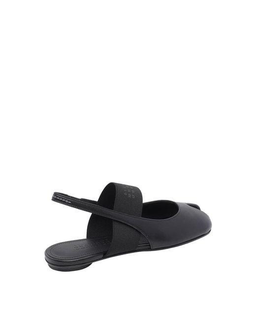 MM6 by Maison Margiela Black Anatomic Numeric Slingback