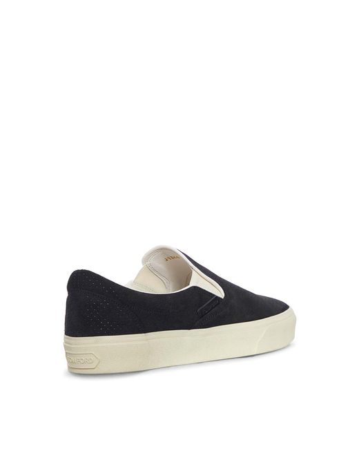 Tom Ford Blue Jude Slip-On Sneakers for men