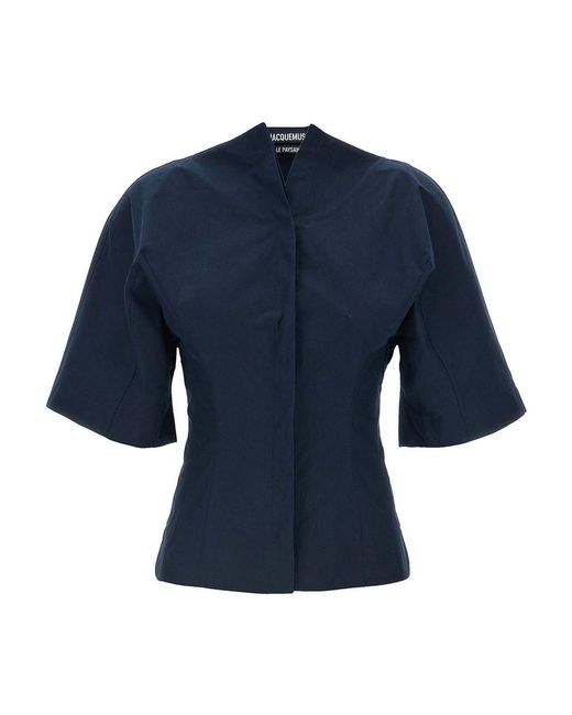 Jacquemus Blue La Chemise Moisson Shirt