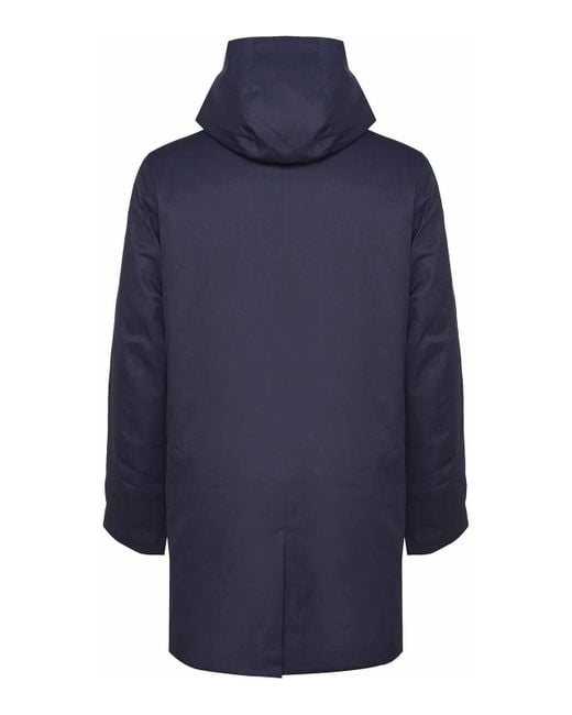 K-Way Blue Jarno Trench for men