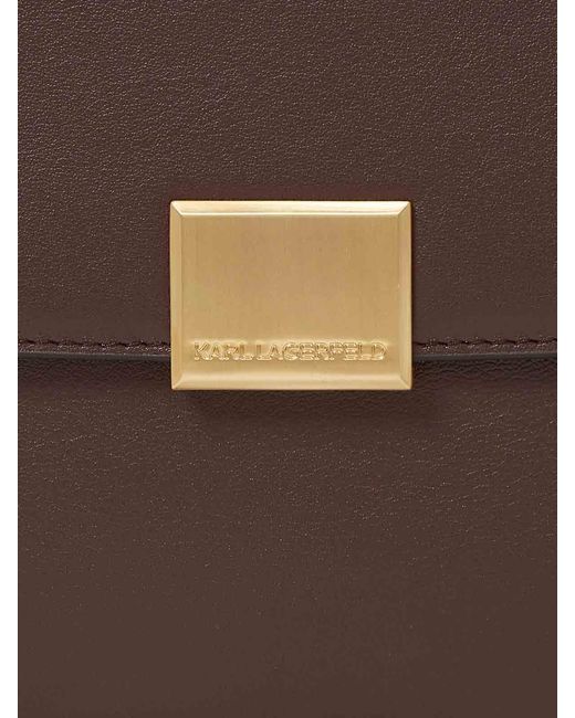 Karl Lagerfeld Brown K/Forever Md Crossbody