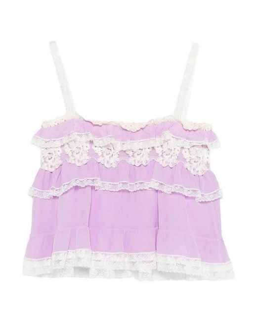 Alberta Ferretti Purple Top