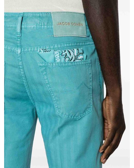 Jacob Cohen Blue Scott 5-pocket Pants for men