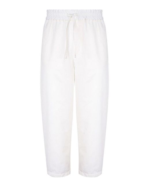 Lardini White Wide Pants for men