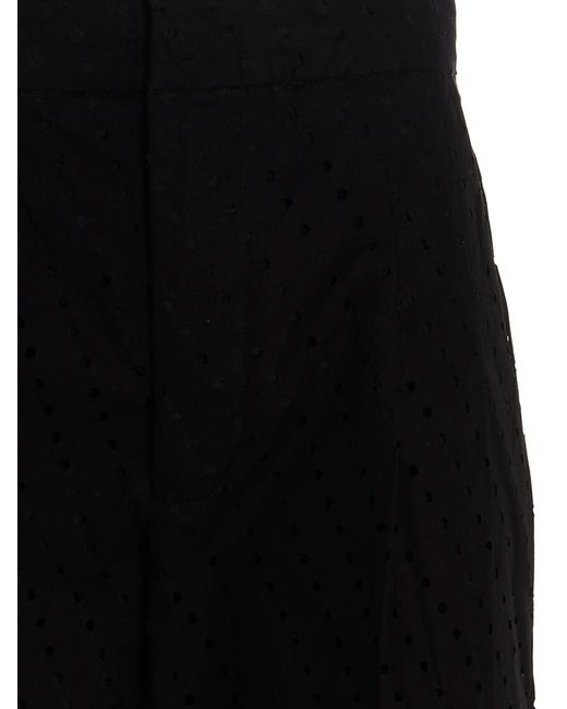 Nude Black Pleated T-Shirt