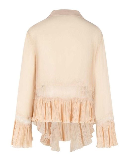 Blumarine Natural Amberlight Viscose Shirt
