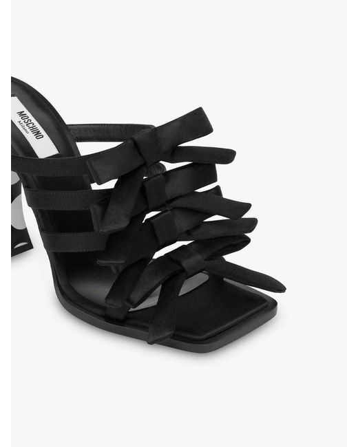 Moschino Black Bow Me Mules