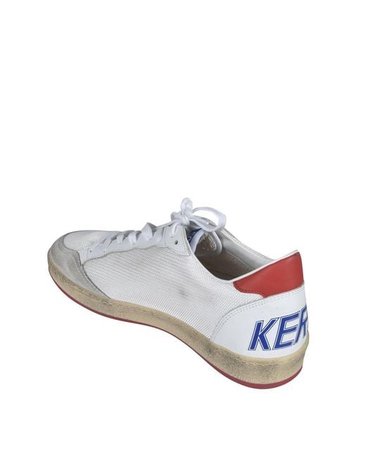 Golden Goose Deluxe Brand White Ball Star Fabric Sneakers for men