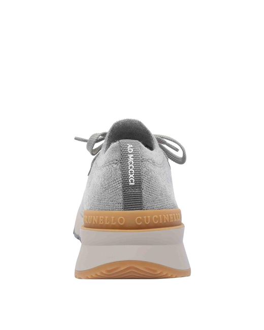 Brunello Cucinelli Gray Sneakers for men