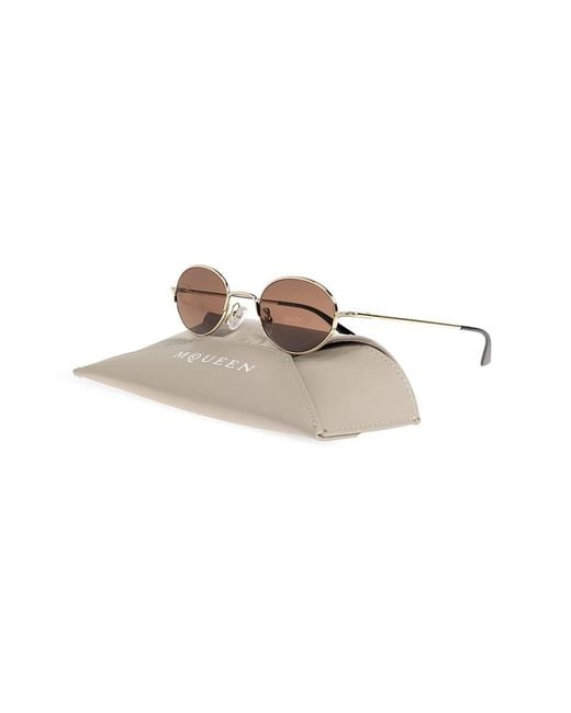Occhiali di McQueen in Metallic