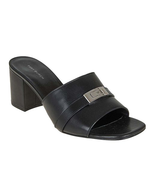 Tory Burch Black Leelee Mule