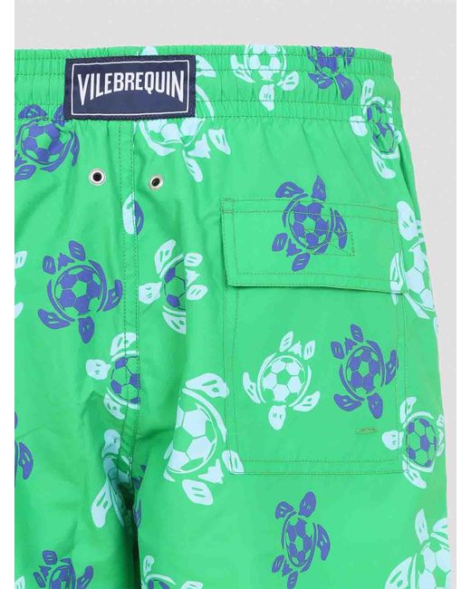 Vilebrequin Green Moorea Swim Shorts for men