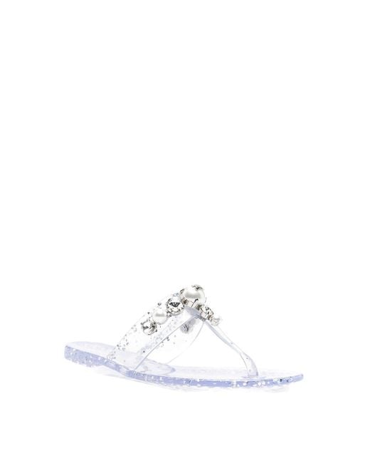 Casadei White Thong Sandals