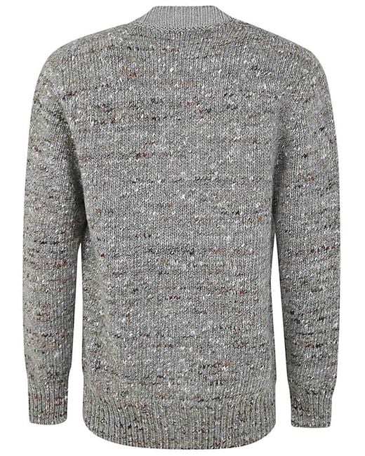 Lardini Gray Knit Sweater for men