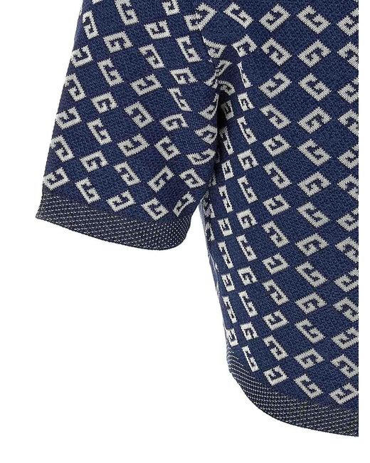 Givenchy Blue Cropped Top
