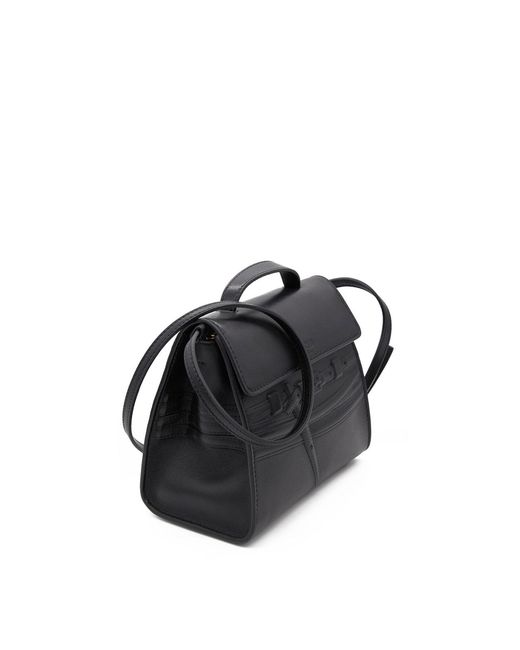 Moschino Black Tie Me Embossed Small Bag