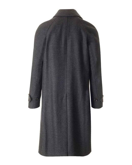 Lardini Black Raglan Coat for men