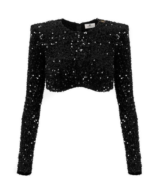 Elisabetta Franchi Black Top Nero