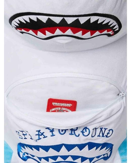 Sprayground Blue Shark Plush Backpack for men