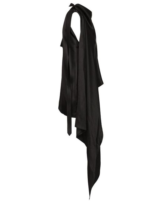 Bottega Veneta Black Silk Satin Top