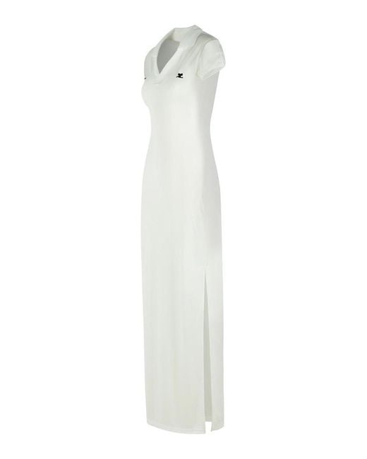 Courreges White Polyester Dress