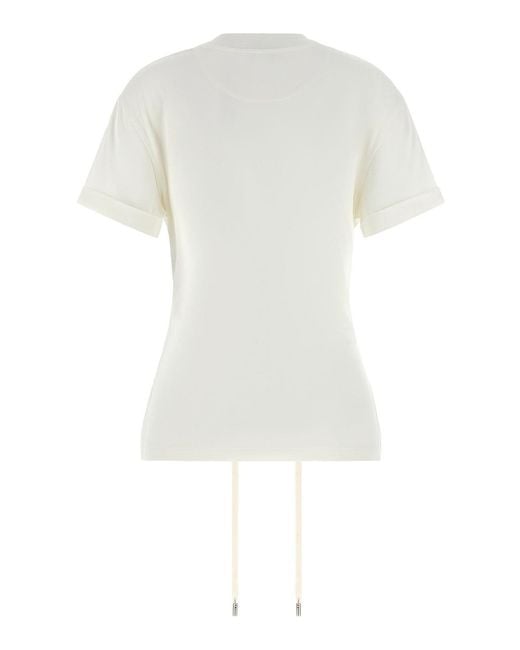 McQueen White Corset T-Shirt