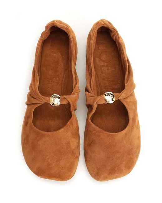 Loewe Brown Soft Ballerina