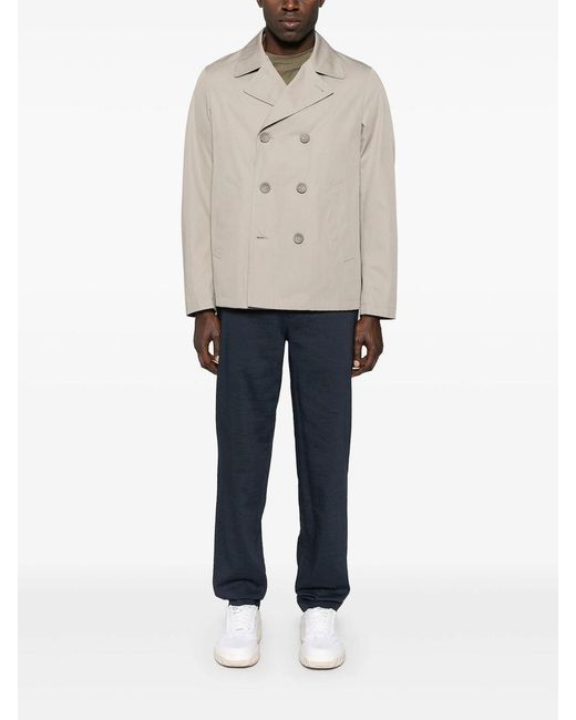 Herno White Peacoat for men