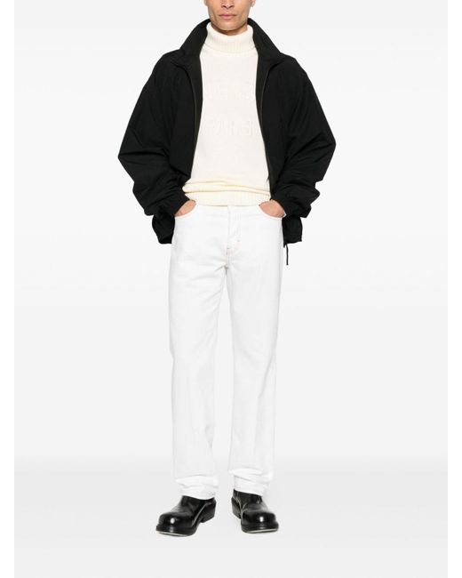 Givenchy White Paris Sweater With A High Neck for men