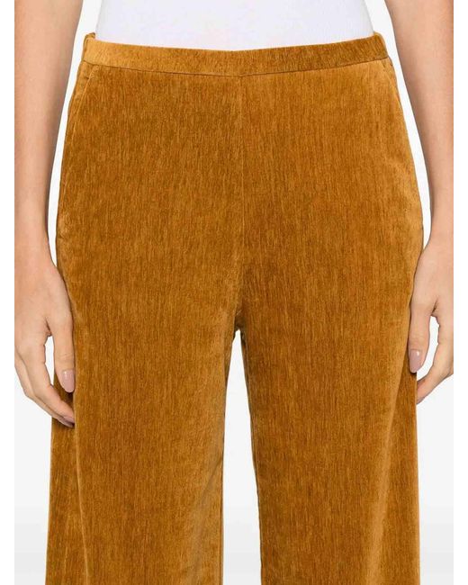 Forte_forte Orange Double Velvet High Waist Pants