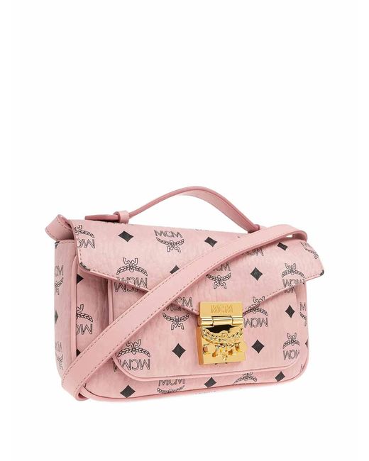 MCM Pink Tracy Crossbody Bag