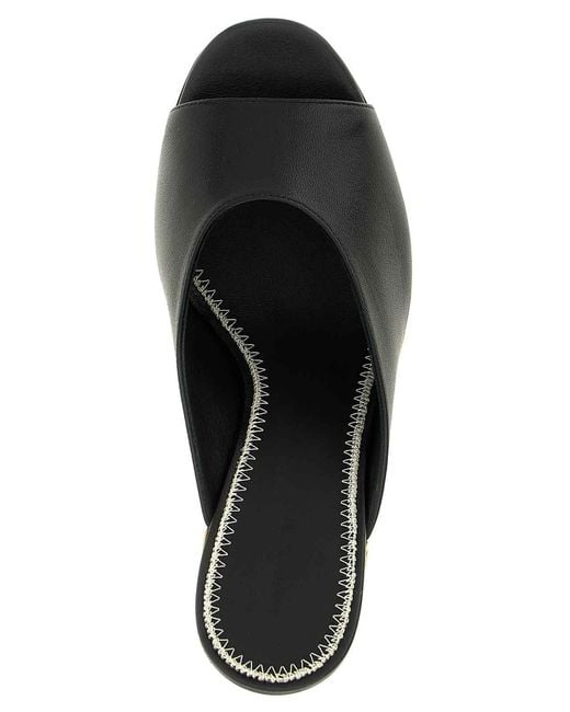 Magda Butrym Black Leather Mules